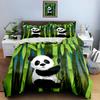 Panda bamboo design. Bedding Duvet cover sets Duvet covers Pillowcases gifts (1 * Duvet Cover 2 * Pillowcases, without duvet insert)