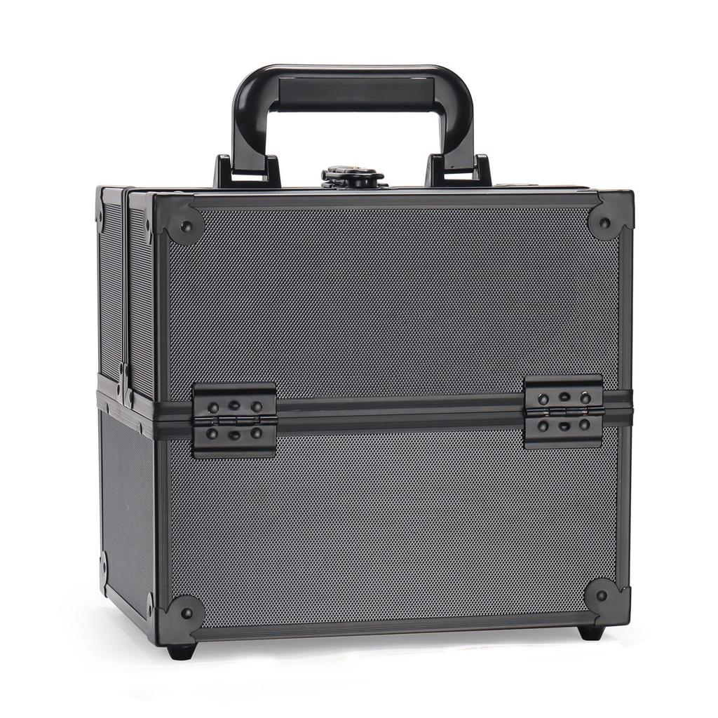 Multilayer Professional Makeup and Nail Art Tool Box, Medium-Large Handheld Case