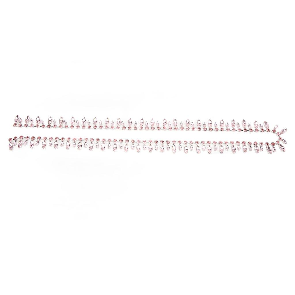 Rhinestone Chain 2.3cm Wide 1 Yards Silver Bottom Fine Workmanship Super Glittering DIY Craft