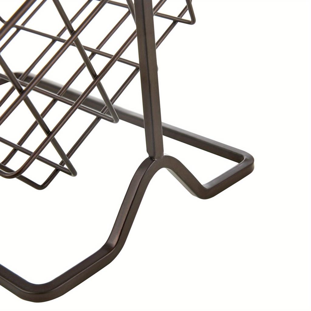 Cesta colgante para frutas y verduras, 1 unidad, 2 niveles, para encimera de cocina, color azul. Ideal para pan, frutas y verduras.