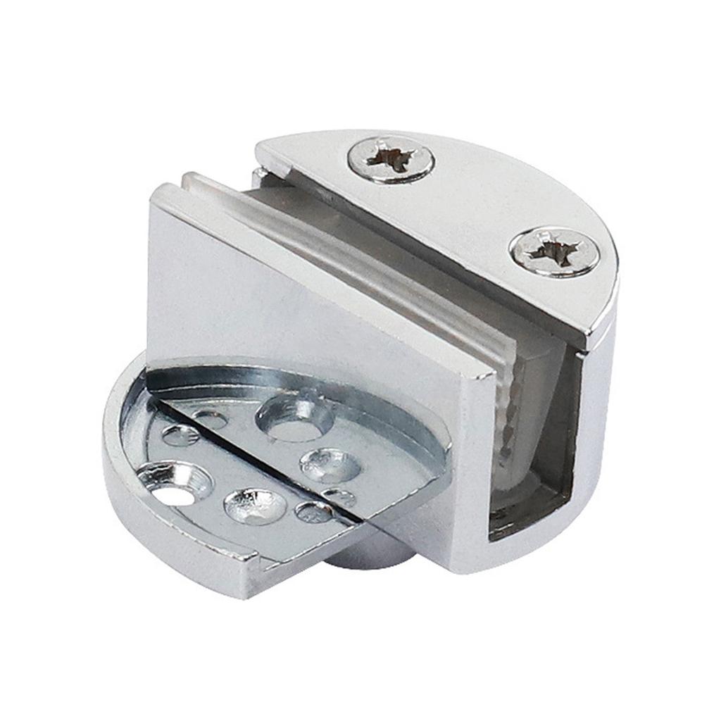 Glass Door Heaven and Earth Clamp 360-Degree Rotating Shaft Hinge Metal Display Cabinet Door Up Down Left Right Hinge