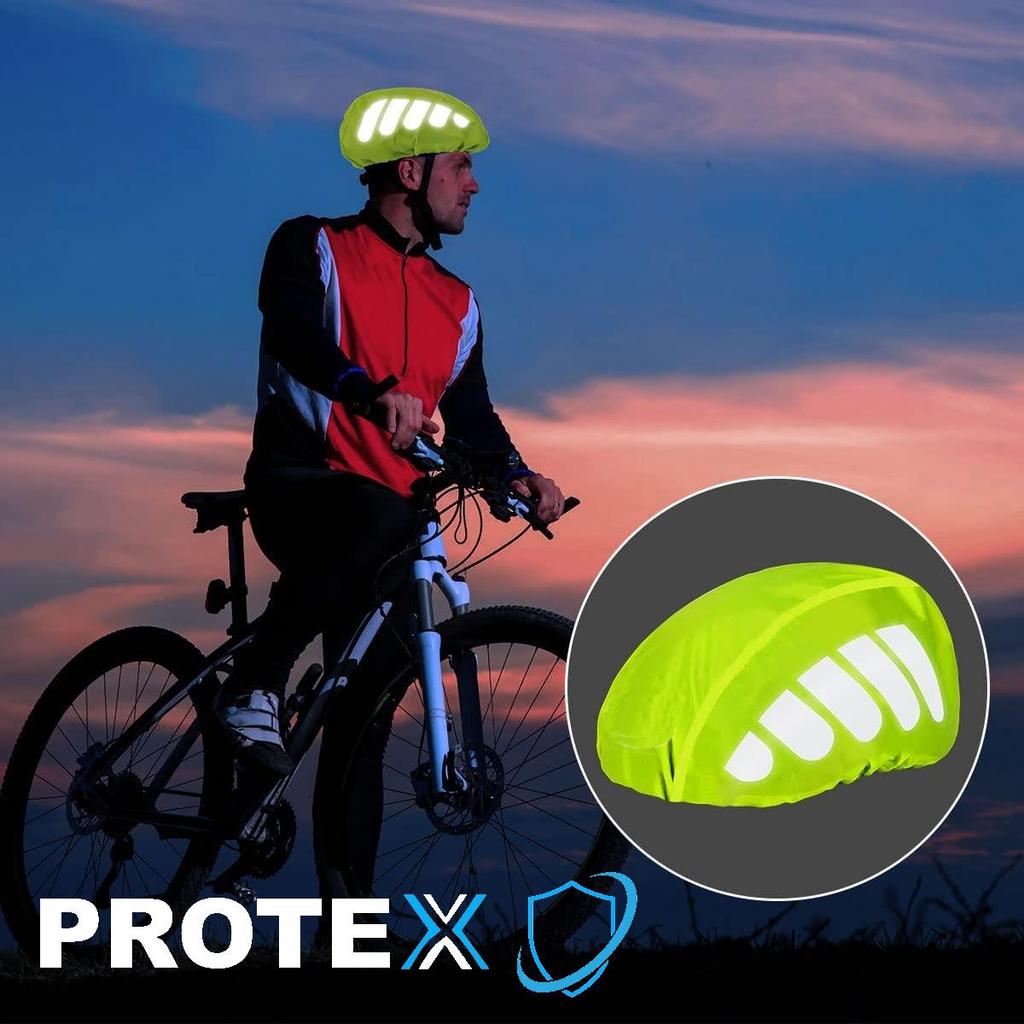 PROTEX Helmet Cover Bicycle Rain Cover Reflector Helmet Cover Waterproof