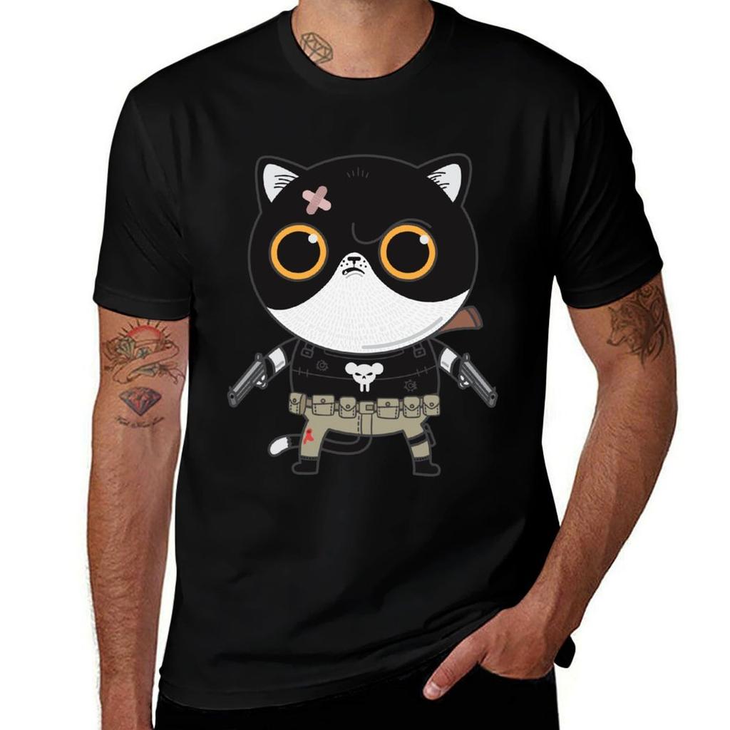 Purrrisher TShirt Casual Daily Wear Short Sleeve Top