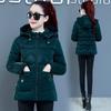 Fashion Glossy Hooded Down Cotton-padded Jacket Women's Short Winter New Cotton-padded Jacket Slim and Thin Small Cotton-padded Jacket