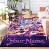 Custom 1Pc Mystical Magic Academy Starlit Spellbooks Flannel Personalized Rug Non Slip Floor Mat Soft Carpet for Living Bedroom Office Home Decor Gift