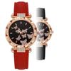 Butterfly Dial Quartz Watch Rhinestone Wristwatches Elegant Women Watches  Women