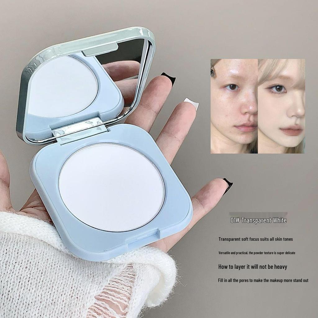 Kobeleen Revitalizing Lightweight Setting Powder Compact with Puff - Natural Tone Correcting Loose Powder.