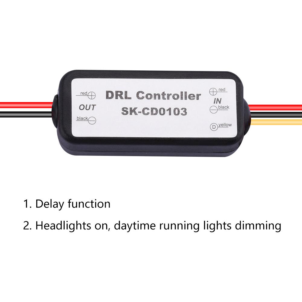 Car LED Controller Daytime Running Light Lamp 5A DRL Auto On/Off Fog Light Controller Relay 12-18V For Auto Car Accessories