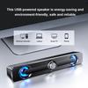 V-111 Computer Spker USB Wired Powerful Bar Stereo Subwoofer Bass Spker Surround Sound Box for PC Laptop Phone Tablet MP3 MP4