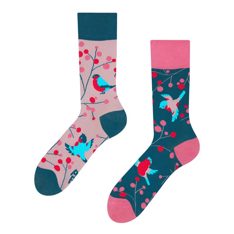 New Fashion Irregular AB Styles Kawaii Unisex Crew Socks Women Men Cotton Novelty Creative Cartoon Socks Gifts