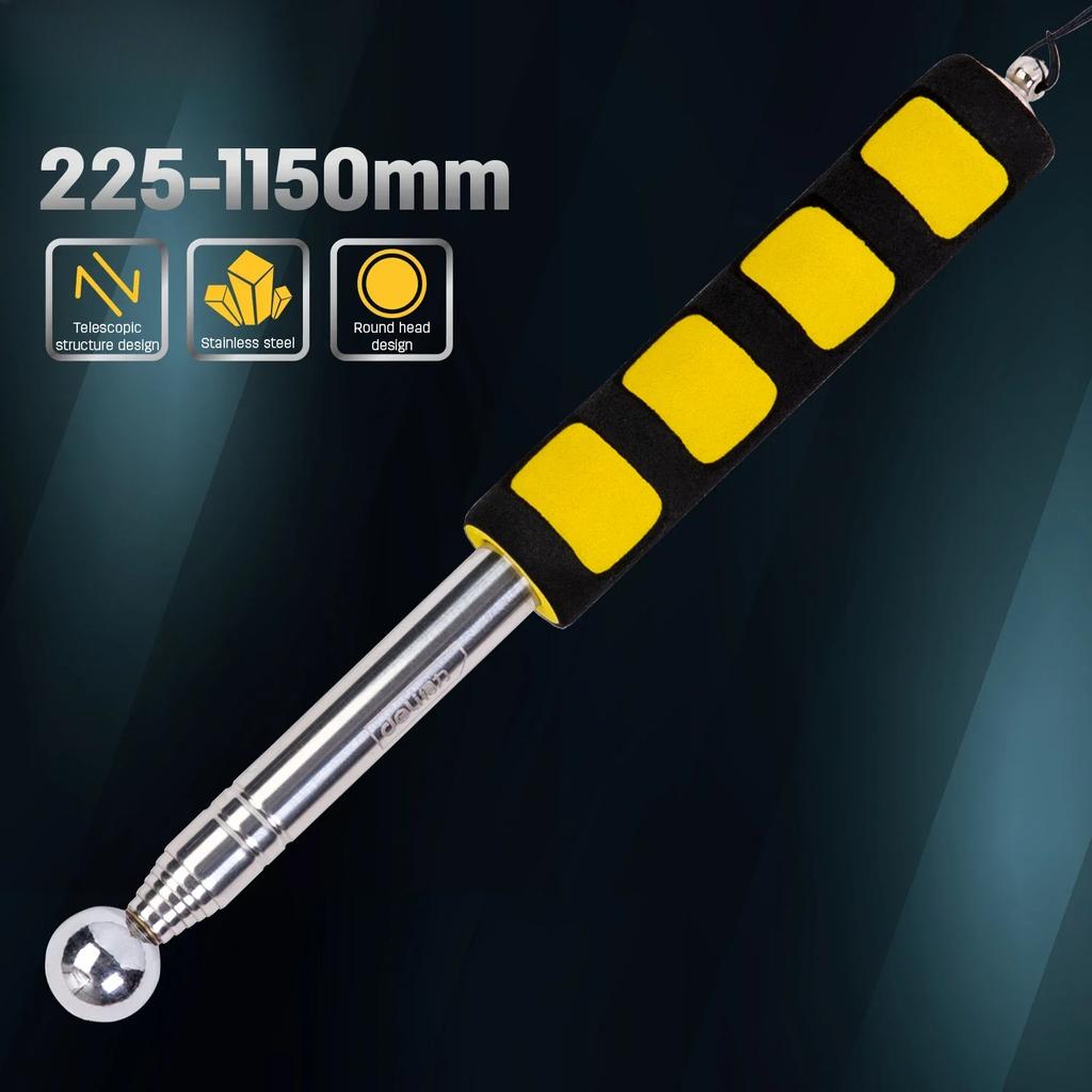 1 Stück 98/115/160CM Multifunktions Teleskop Selbstverteidigungshämmer Leerer Trommelhammer Raum Teststab Inspektionsraum Werkzeuge Metel Test