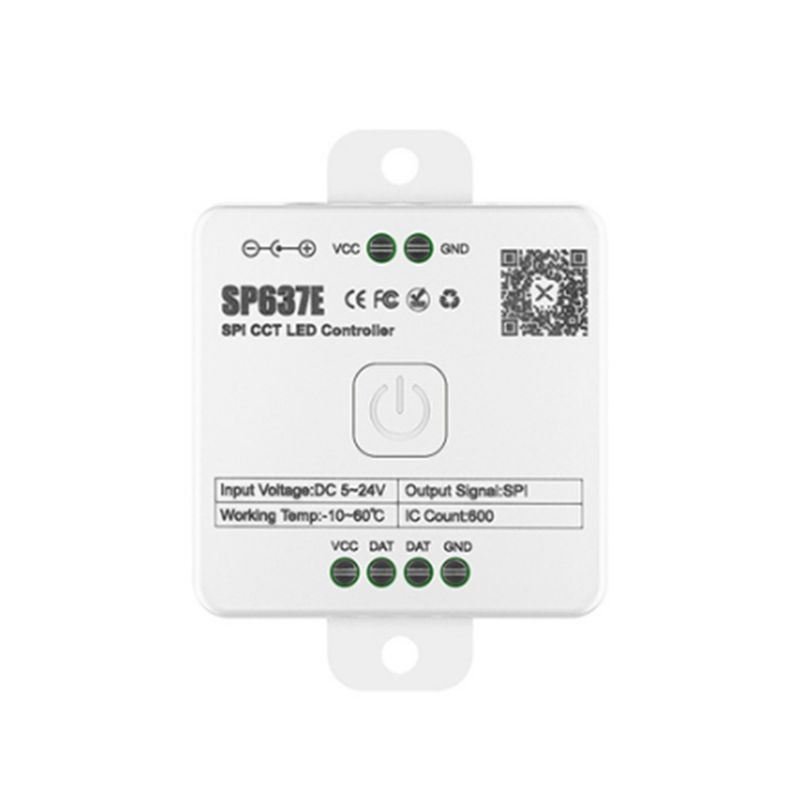 Fresh AND-SP636E SPI DC5-24V Monochrome Controller With AND-RC1 Remote Control Support 2.4G Touch Remote Control