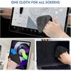 Car Screen Cleaner Cloth - 4"×4" Premium Microfiber Pad for Touchscreen & Dashboard, Anti-Static & Scratch-Free, Interior Cleaning Wipes for LCD