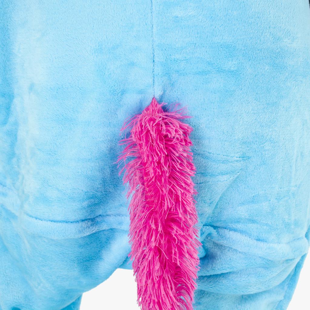 Pigiama da uomo pegaso kigurumi tuta intera carnevale caldo costume travestimento m Costume tuta intera blu/rosa pegaso - M