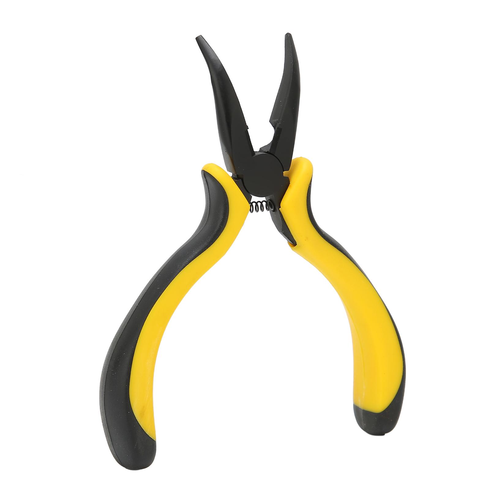 

Jewelry Pliers High Accuracy Comfortable Handle 5 Inch Bent Nose Pliers for Jewelry Shop Watch Shop DIY