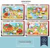 Wooden Animal Jigsaw Puzzle with Frame for Children 0-3 Years – Educational Toy & Gift