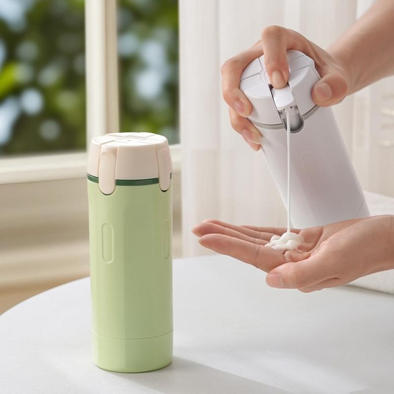 Dispenser da Viaggio 4 in 1 Bottiglie da Viaggio Portatili A Prova di Perdite Contenitore da Viaggio A Tenuta Stagna Per Profumo Shampoo Balsamo Lozione