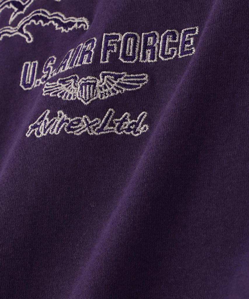 AVIREX Double Dragon Souvenir Size T-Shirt, Men's, M, 080, Purple, 783-5130011