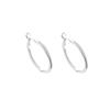 Korean Irregular Silver Circle Earrings Female Cold Wind Internet Celebrity Wide Face Earrings Trend Personality Ears