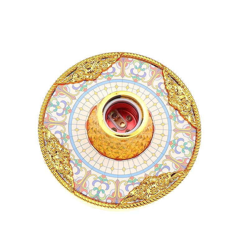 1Pc E27 Colored Pendant Lamp Holders Round Screw Fixed Base Socket Lamp Bulb Fixing Base Stand Light Bulb Holder