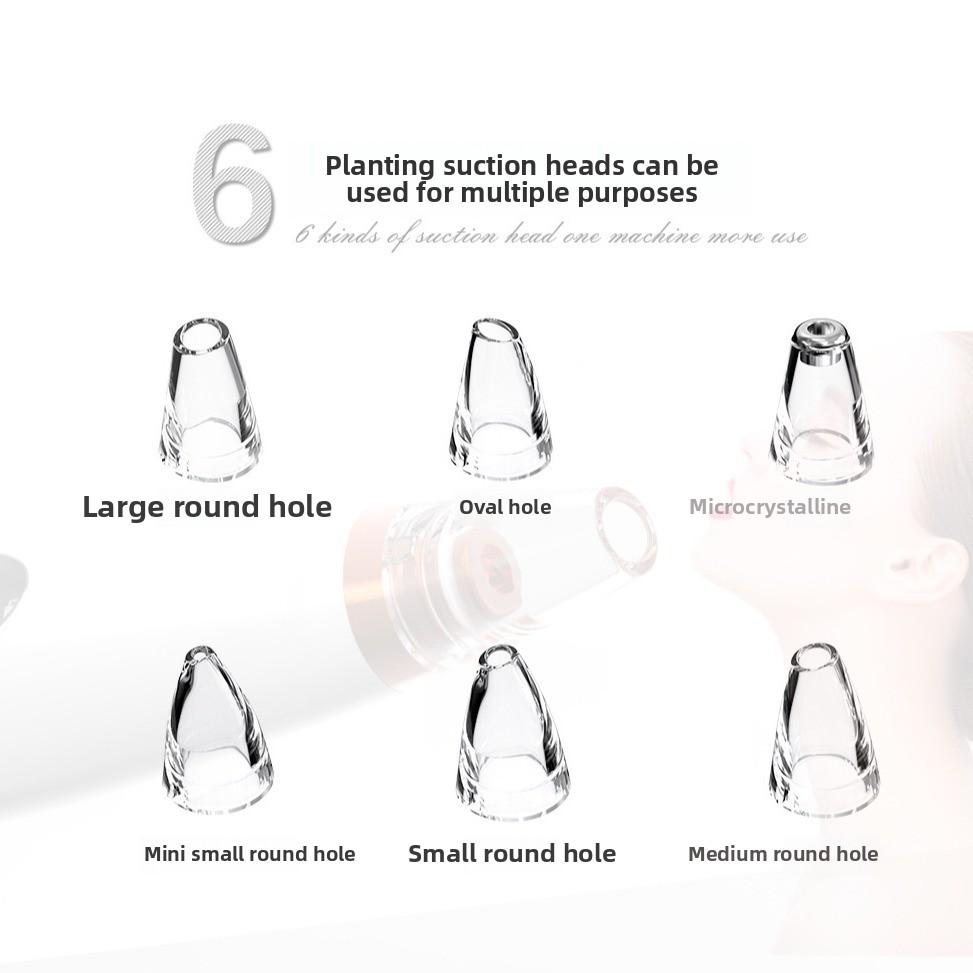 New Rechargeable Blackhead Suction Device Vacuum Large Suction Blackhead Suction To Clean The Face Microcrystalline Blackhead Device