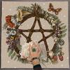 Star Pattern Tarot Card Tablecloth Altars Cloth Altars Cloth Divinations Card Table Cloth Tapestry Easy to Use