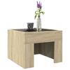Vidaxl Stolik Kawowy Z Led Infinity, Dąb Sonoma, 40X40X30 Cm