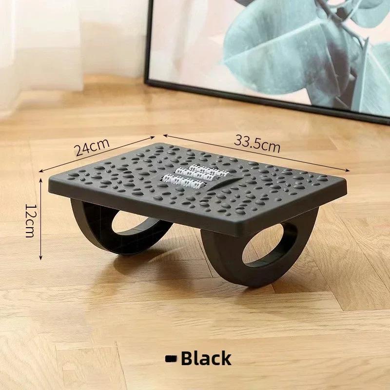 Multi functional foot massage foot pedal under the table, anti warping cross legged footstool, relaxing rocking leg stool