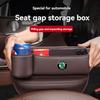 Multifunction Leather Car Seat Organizer Box Gap Filler With Cup Holder For Skoda Superb Kodiaq Octavia 2 3 Rapid Fabia Karoq A7