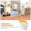 Oval Lamp Shades Table Lamp Cover White Golden Lining E27 Simple Cloth Light Cover Durable Lampshade Bedroom Living Room Office