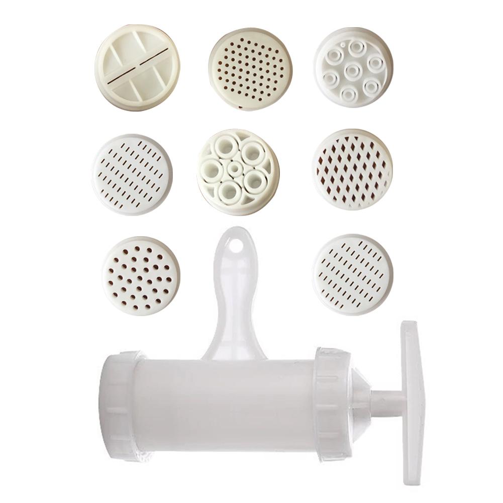 

Ручной пресс для лапши, машина для приготовления пасты, кривошипный резак, кухонная утварь с 5 пресс-формами для приготовления спагетти, кухонные принадлежности для приготовления пищи кофейный