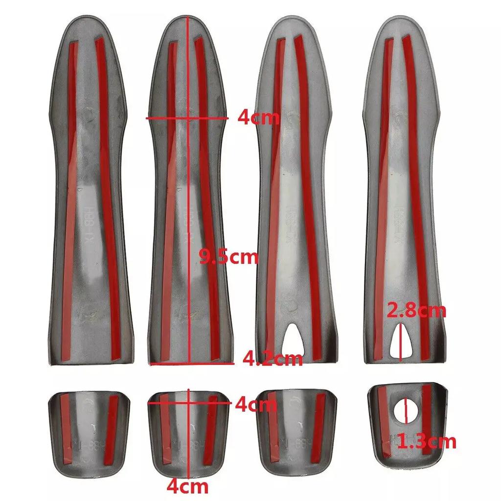 For Nissan Qashqai 2016-2019 Rogue X-Trail 2014-2017 Kicks Car Carbon Fiber Exterior Door Handle Moulding Cover Trim Sticker