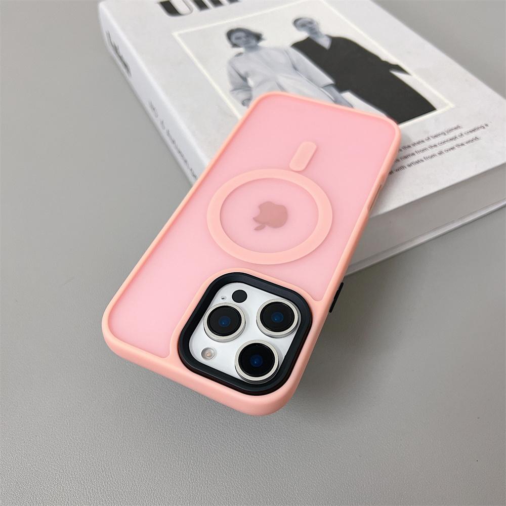 Luxury Magnetic Magsafe Wireless Charge Phone Case For iPhone 11 12 13 14 Plus 15 16 Pro Max Shockproof Matte  Cover