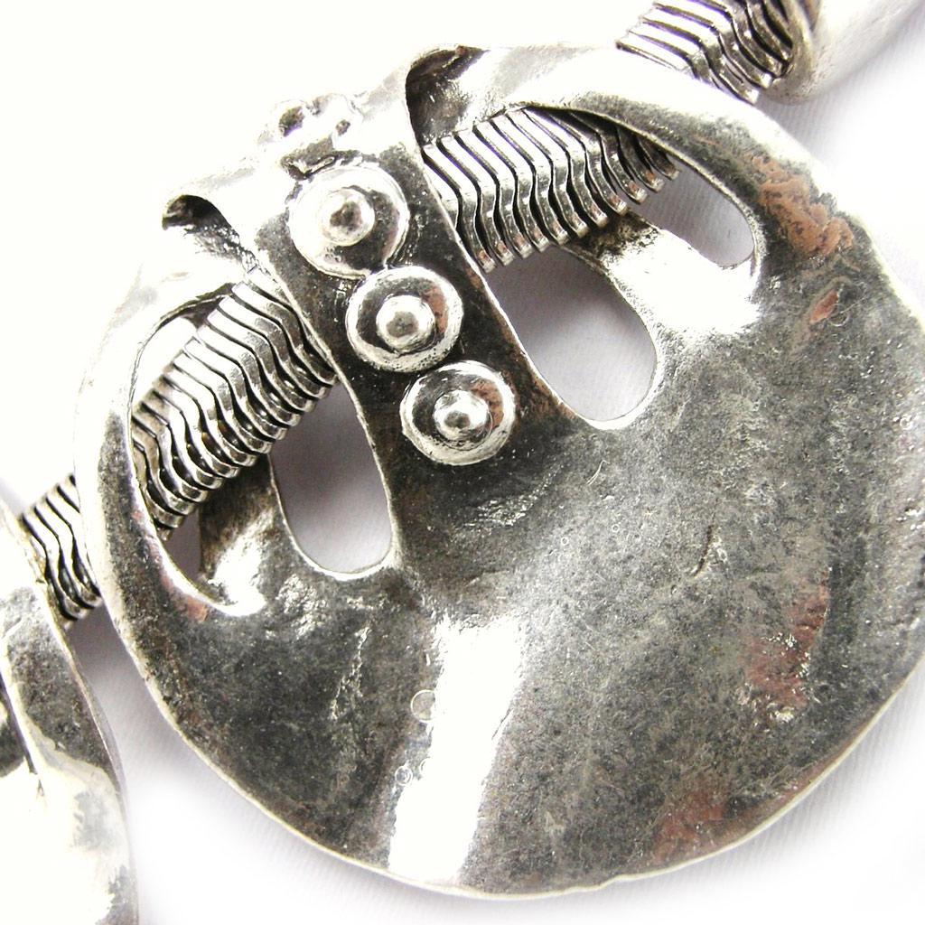 Les Trésors De Lily [F5179] - Silver 'Kilimanjaro' Designer Necklace