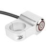Handlebar Headlight Switch Aluminium Alloy with Red LED Indicator Light Motorcycles Modification Parts 25mm