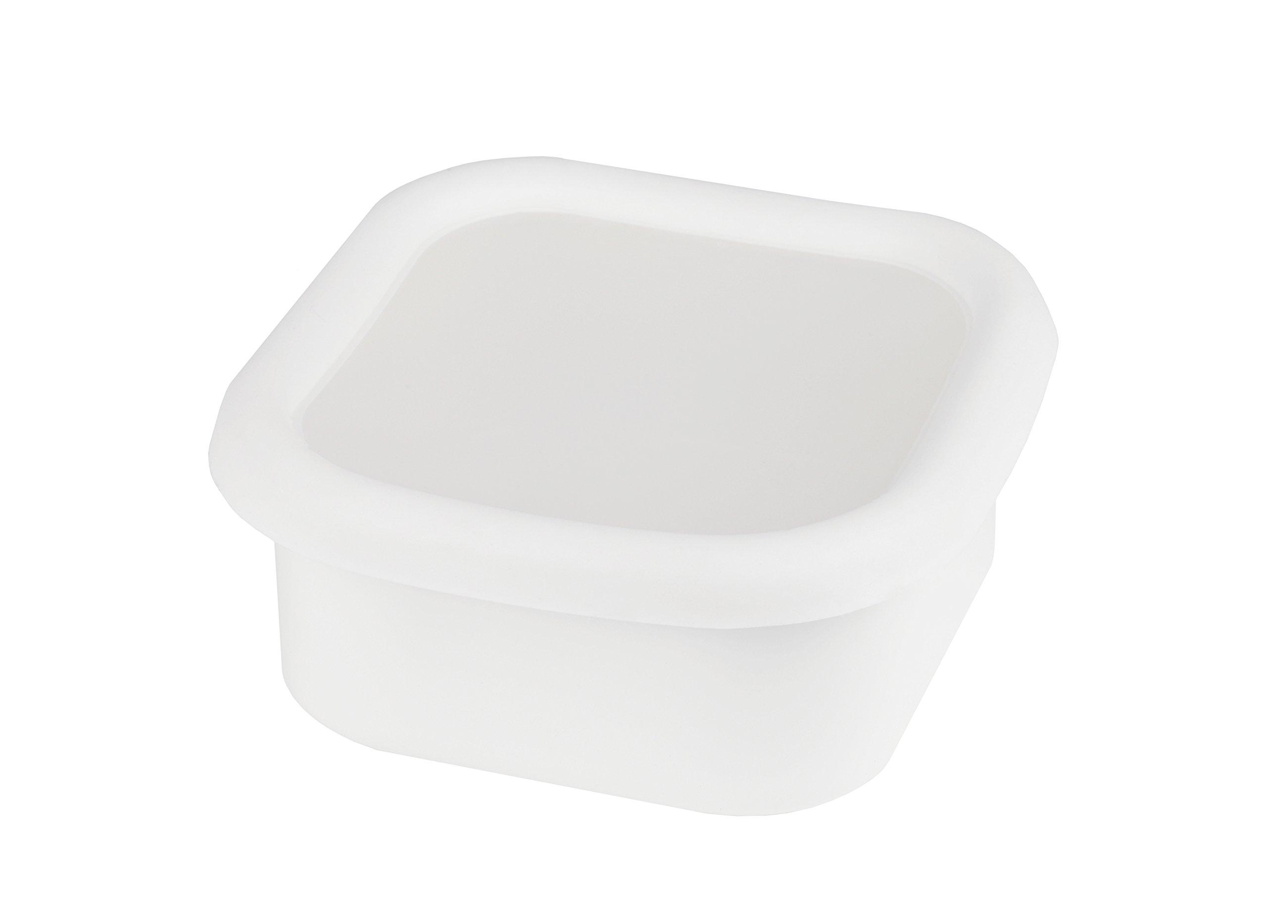 

Delish Kitchen Pearl Metal Storage Container, White, 370ml, Enamel, HB-4235