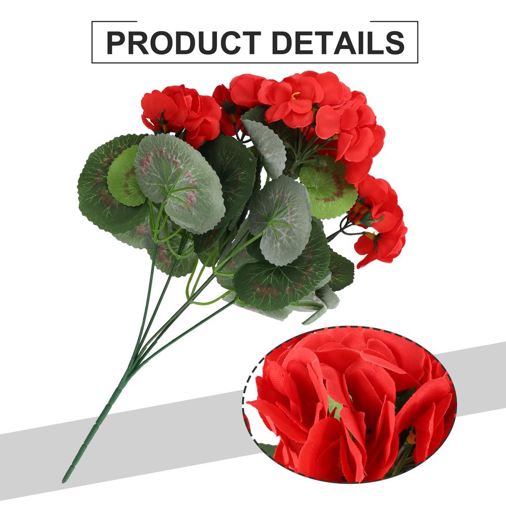 Silk Flower Arrangement Simulation Begonia Flower Lifelike Details