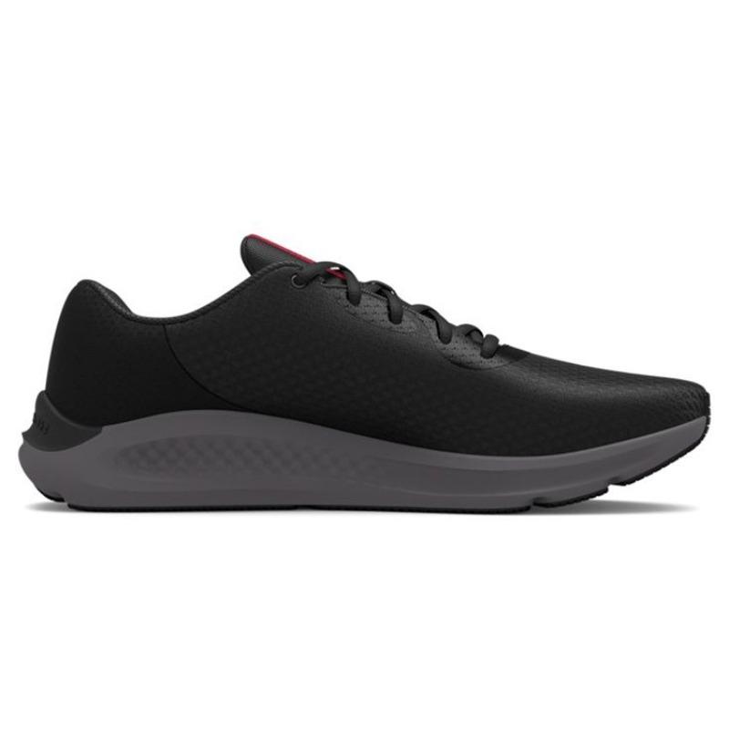 Under Armour Pursuit Charged Sports Comfort Fabric Low Top Casual Running Shoes Men Black 3025846-001