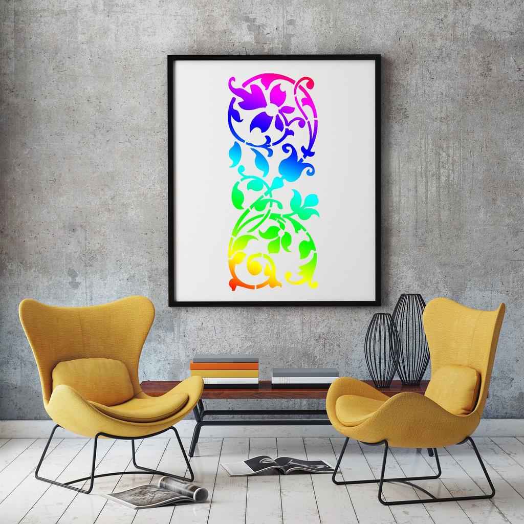 10 Sheets/set, Floral Patterns, Hollowed Out Painting Templates, Hand Drawn By Children and Students, DIY Patterns, Graffiti Copying, Auxiliary Tools