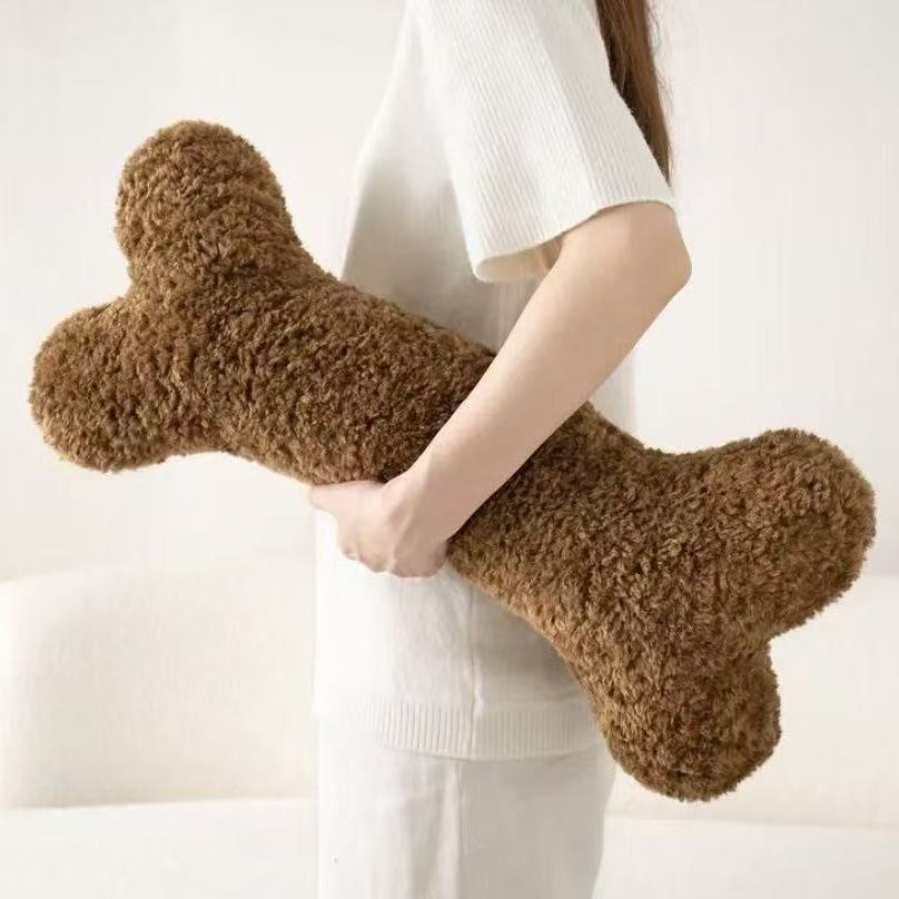 3 Styles Creative Bone Shaped Plush Pillow Soft Soothing Sleeping Pillow Back Pillow Kawaii Home Decor Funny Gift