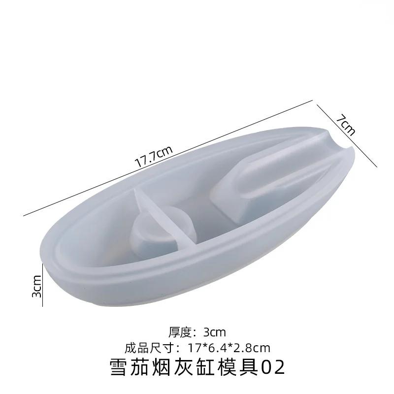 DIY Crystal Epoxy Resin Mold Irregular Ashtray Brush Pen Decoration Silicone Mold