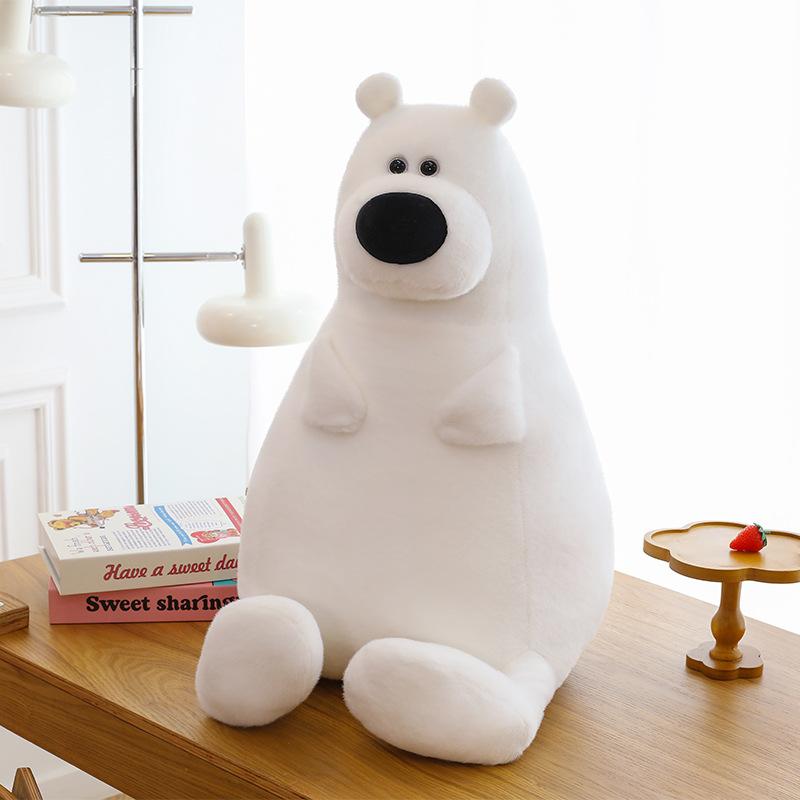 

Кукла сурок Белый медведь Плюшевая игрушка Подушка-кукла Спящий Подарок на День защиты детей 45cm