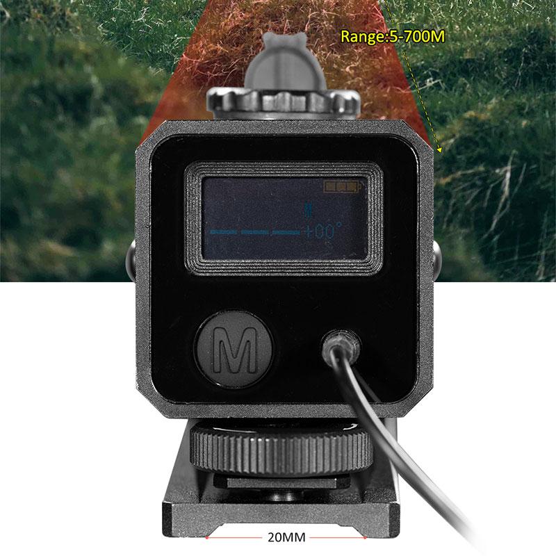 FIRE WOLF Mini Laser Infrared Scope Rangefinder For Hunting Shooting Distance Angular Velocity Meter Tactical Scope Installed