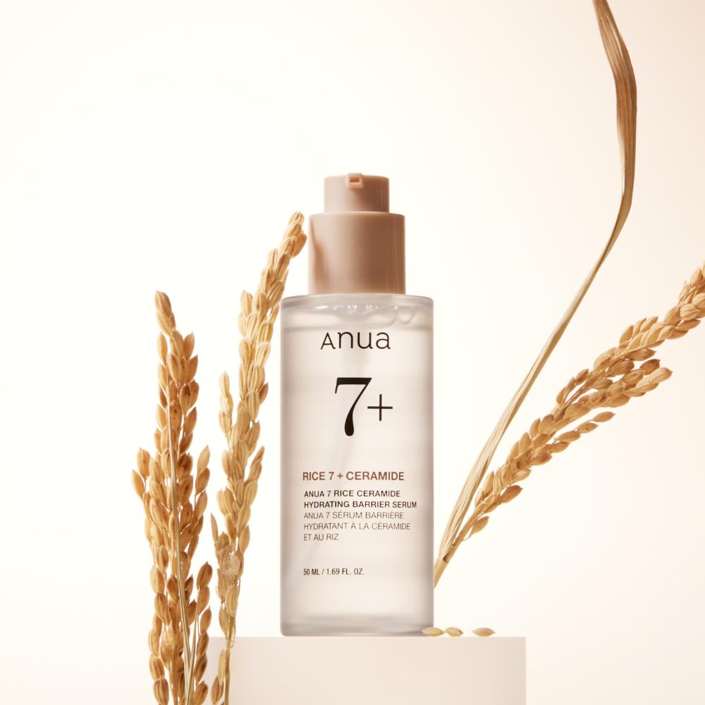Anua 7 Rice Ceramide Hydrating Barrier Serum 50ml – Barrier Support, Deep Hydration, Korean