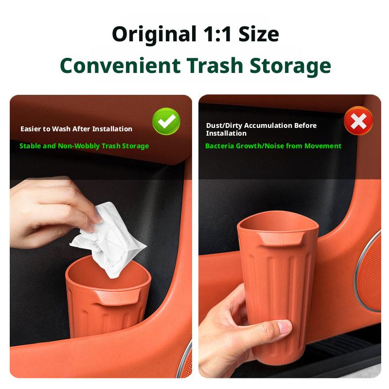 SEAMETAL Car Water Cup Holder Silicone Trash Bin Car Door Umbrella Storage Bin Interior Accessories for Truck SUV Sedan Vehicle
