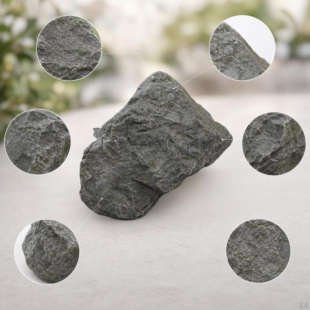 Artificial Decoration: Decorative, Lightweight And Portable; Realistic Rocks for Outdoor , Gardens