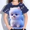 Children Clothes Girl Boys Tshirt Short Sleeve Child T Shirt Kids Summer Clothes 3D Cat Print Cartoon Casual Children's Clothing