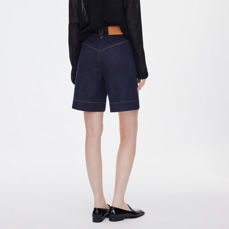 Giovanni Valentino High-Waist lockere Jeans-Shorts
