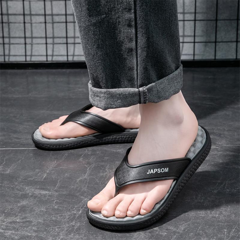 Fashion Flip Flops Casual Innovative Design Shoes Men Soft-soled Lightweight Massage Slippers High-quality Exclusive Brand Slide