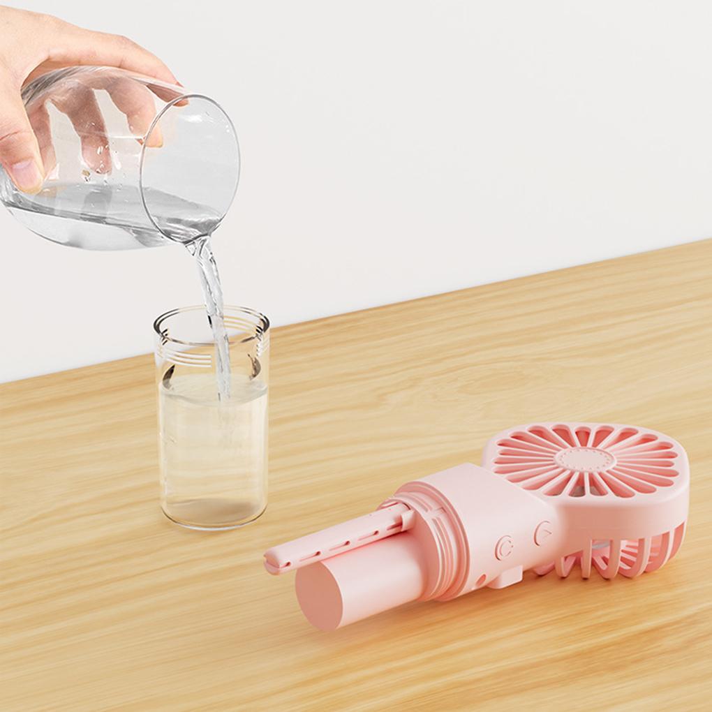 Handheld Mini Air Conditioner Fan Portable Silent Humidifying Fan For Dry Skin Fan With Humidifier